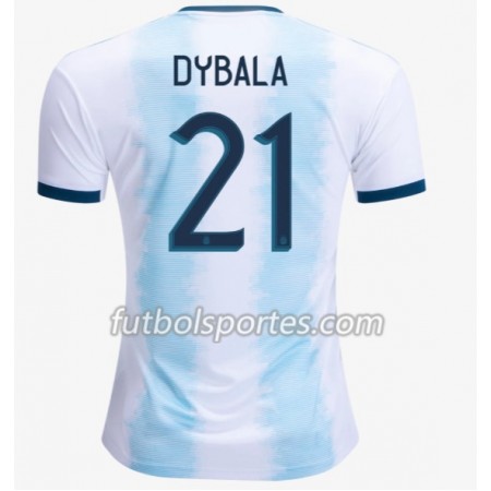 Camisetas Argentina Paulo Dybala 21 Primera Equipacion Copa América 2019